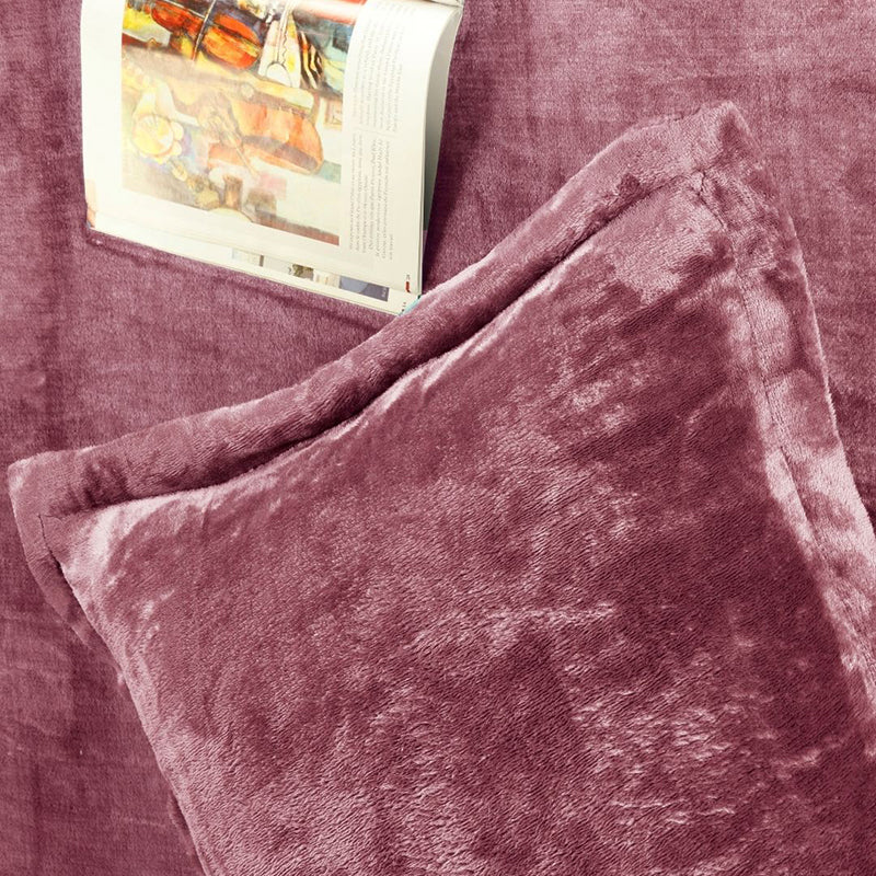 Casselle  Velvet Bedsheet (Pink) - 300 GSM media 8