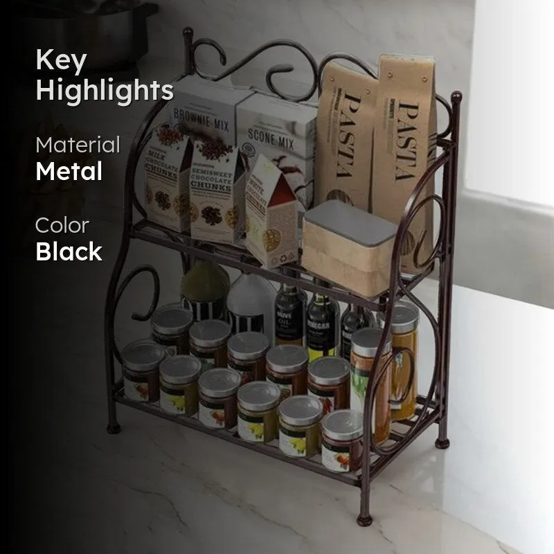 Tierion Foldable Metal Spice Rack media 2