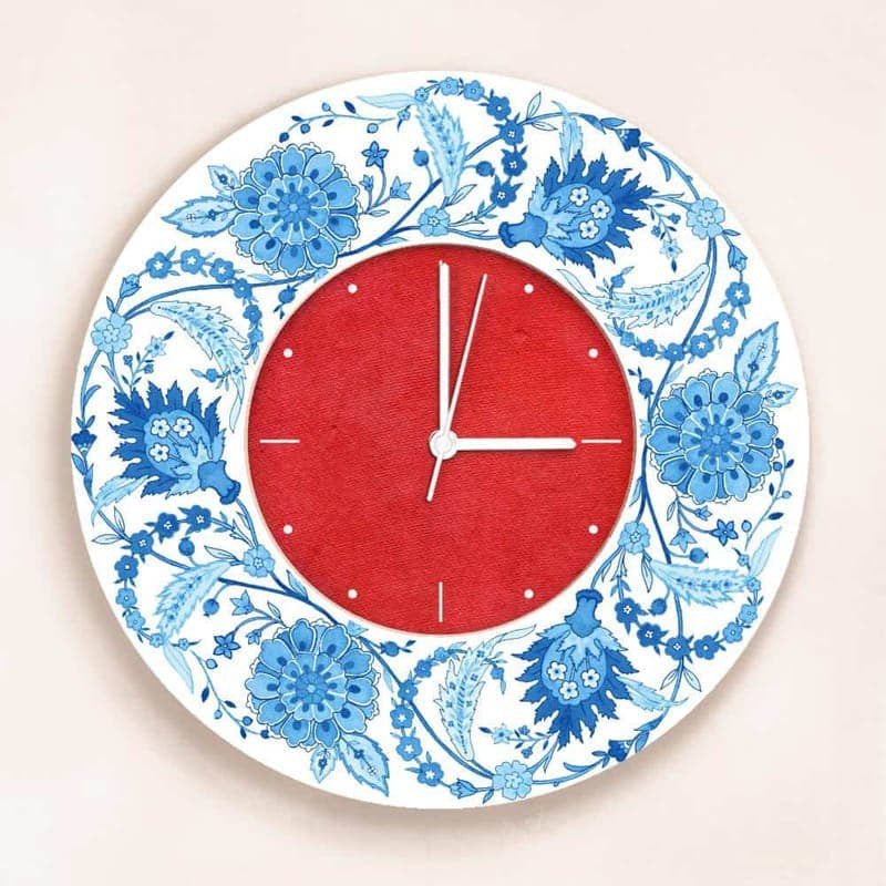 Ethnic Veli Handpainted Wall Clock media 3
