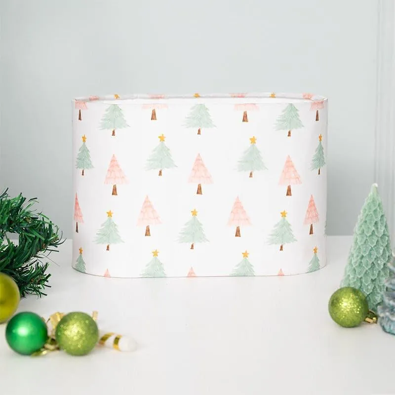 Christmas Conifer Yvie Fabric Table Lamp - White media 5