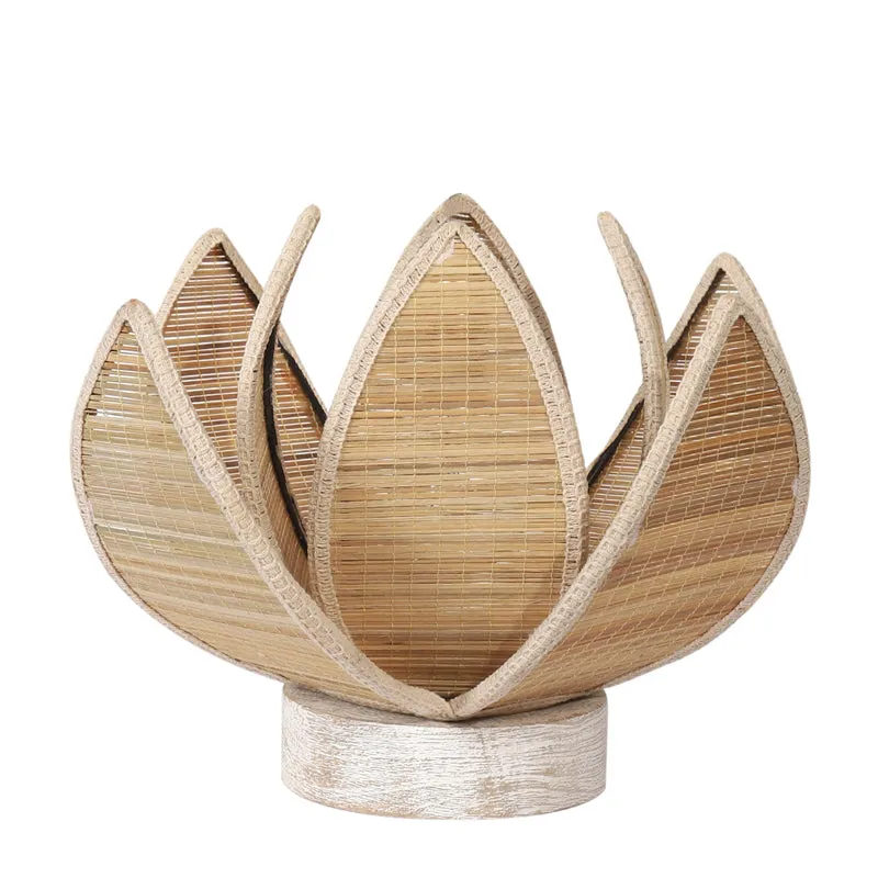 Lumorae Bamboo Rose Table Lamp - Beige media 6