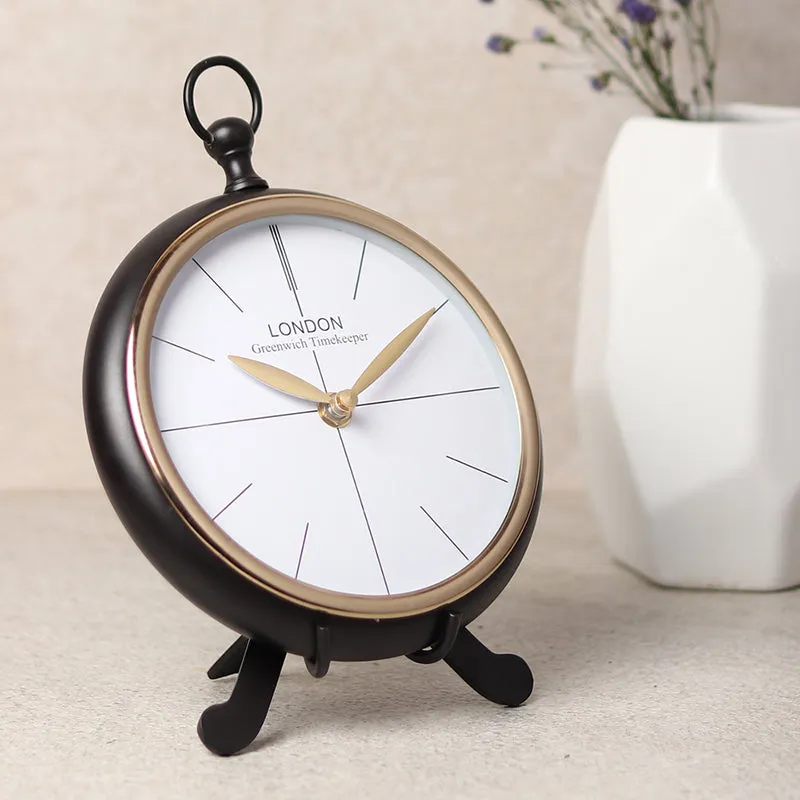 Arcus Analog Aluminum Table Clock media 1