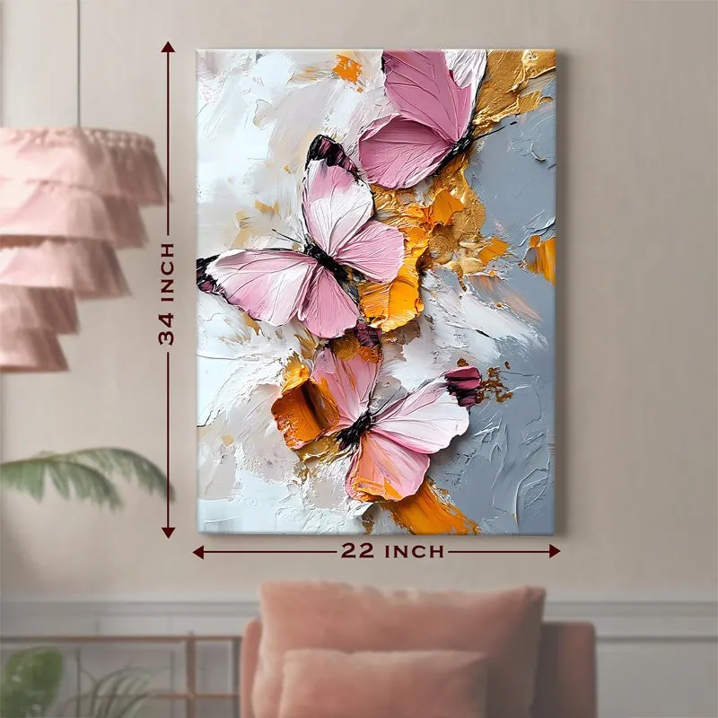 Butterfly Relief Canvas Wall Art media 9