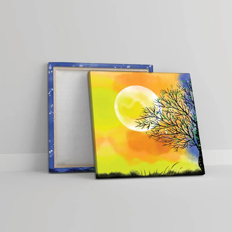 Duality Of Nature Canvas Wall Painting - Set Of Two media 4