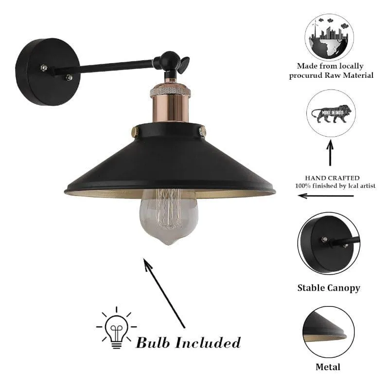 Avena Cone Metal Wall Lamp - Rose Gold media 5