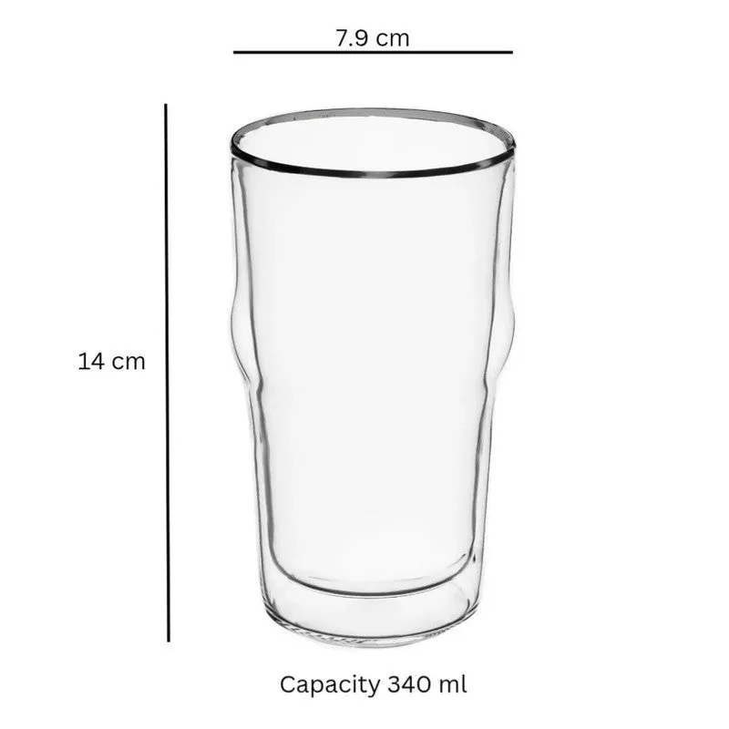 Sunrise Pour Beer Glasses(340mL) - Set Of Two media 6