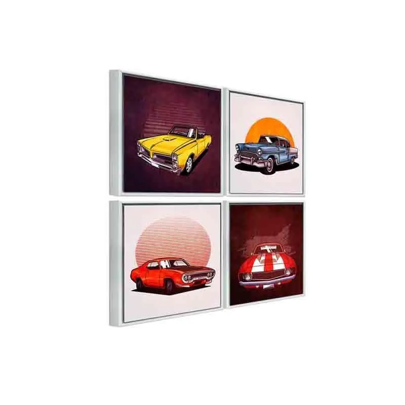 Mustang Poly Canvas Wall Art - Set of Four media 5