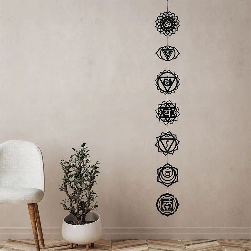 Meditation Chakra Iron Wall Accent media 1