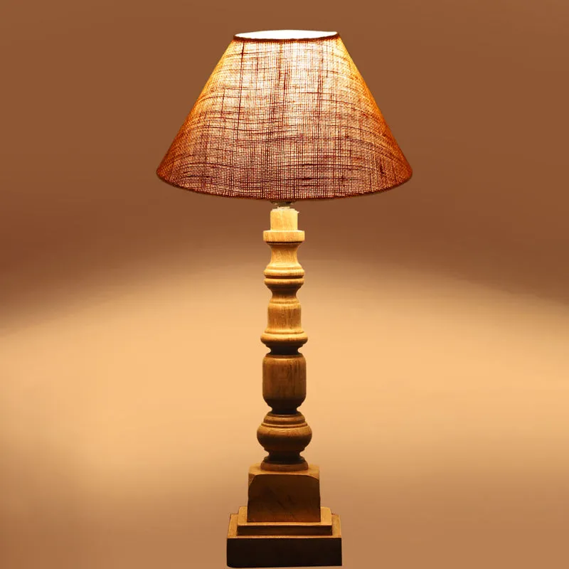Sienna II Arbor Wooden Table Lamp - Brown media 5