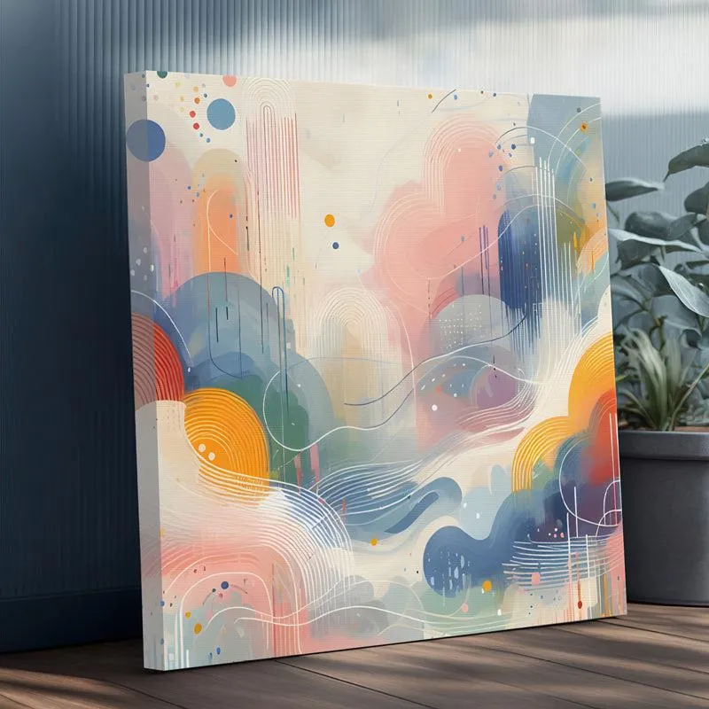 Cloud Chrome Canvas Wall Art media 4