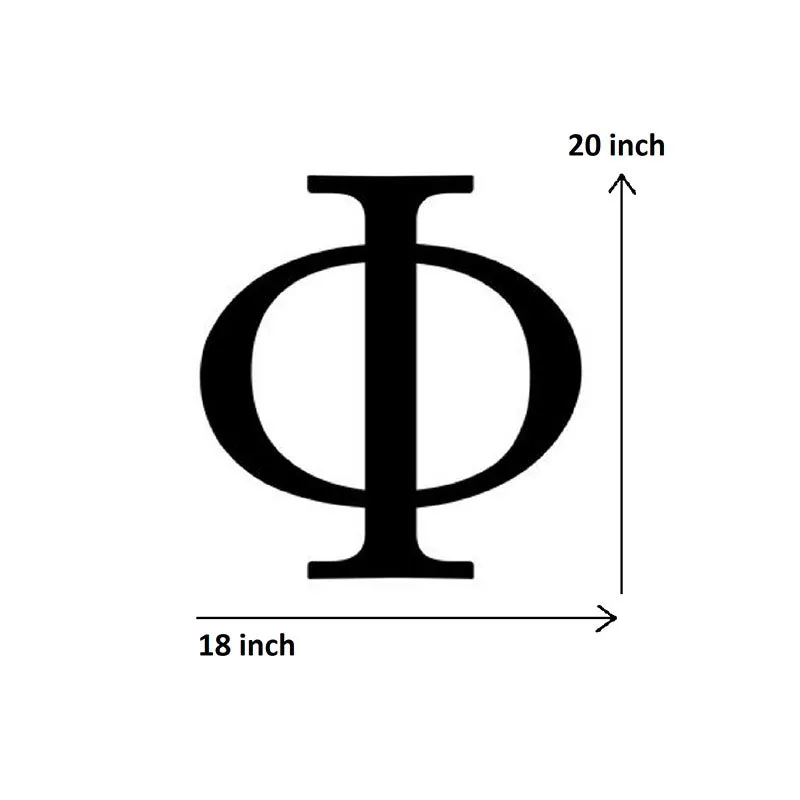 Omega Symbol Black Iron Wall Accent media 5