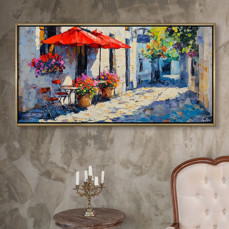 Parasol Canvas Wall Painting With Frame