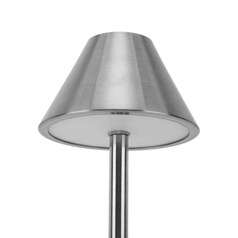 GlowShift Tech Metal Table Lamp - Silver media 4