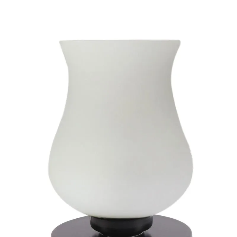 Astris Glass Wooden Table Lamp - White media 7