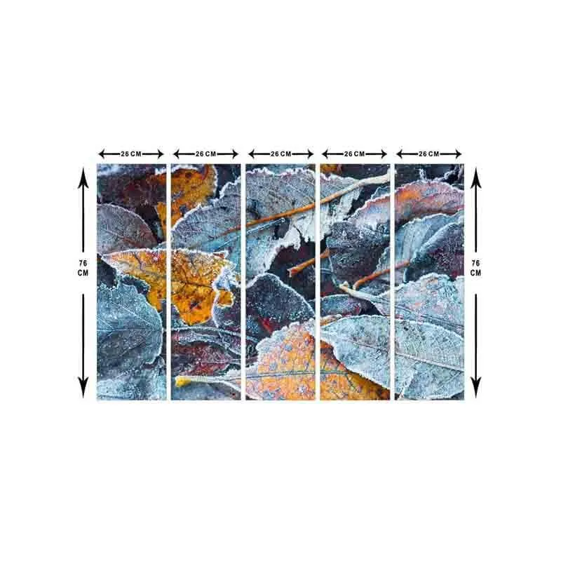 Leafy Bunch Wall Art - Five Piece Set media 7