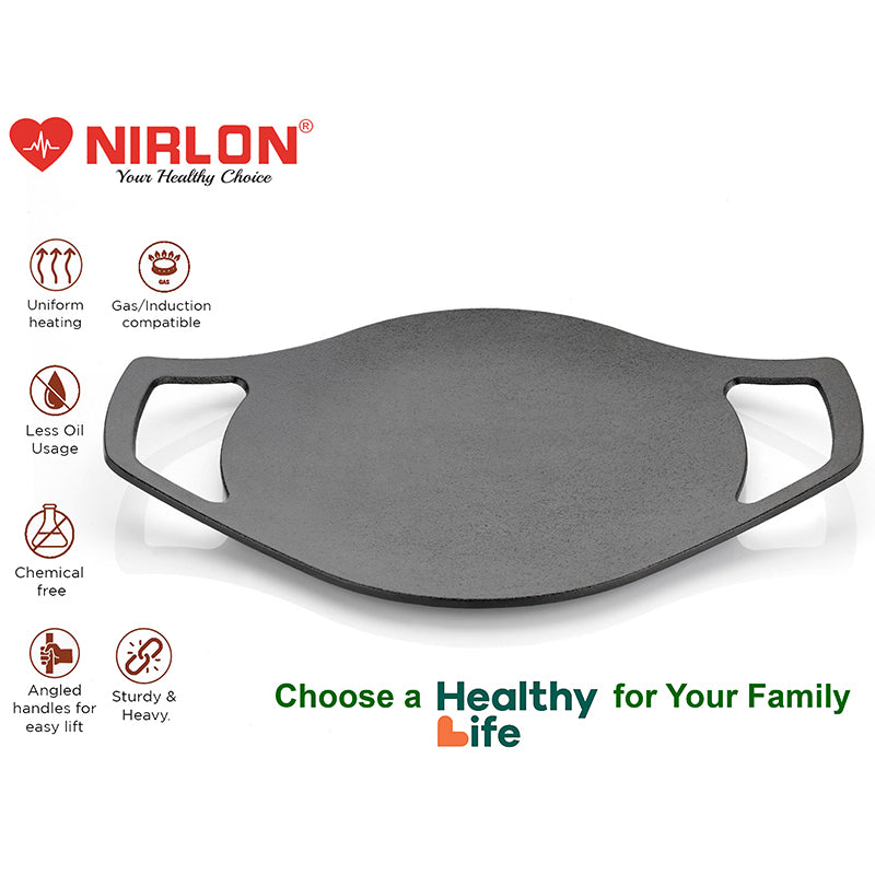 Nirlon Cast Iron Roti Tawa - 9 Inches media 5