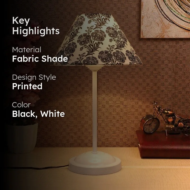 Filigree Meisaa Fabric Table Lamp - Black,White media 2