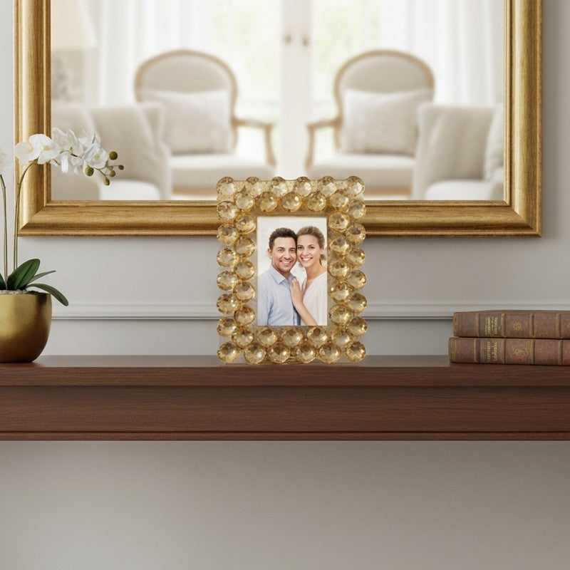 Shine Crystal Photo Frame - Gold media 6