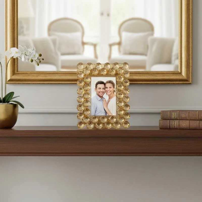 Shine Crystal Photo Frame - Gold media 6