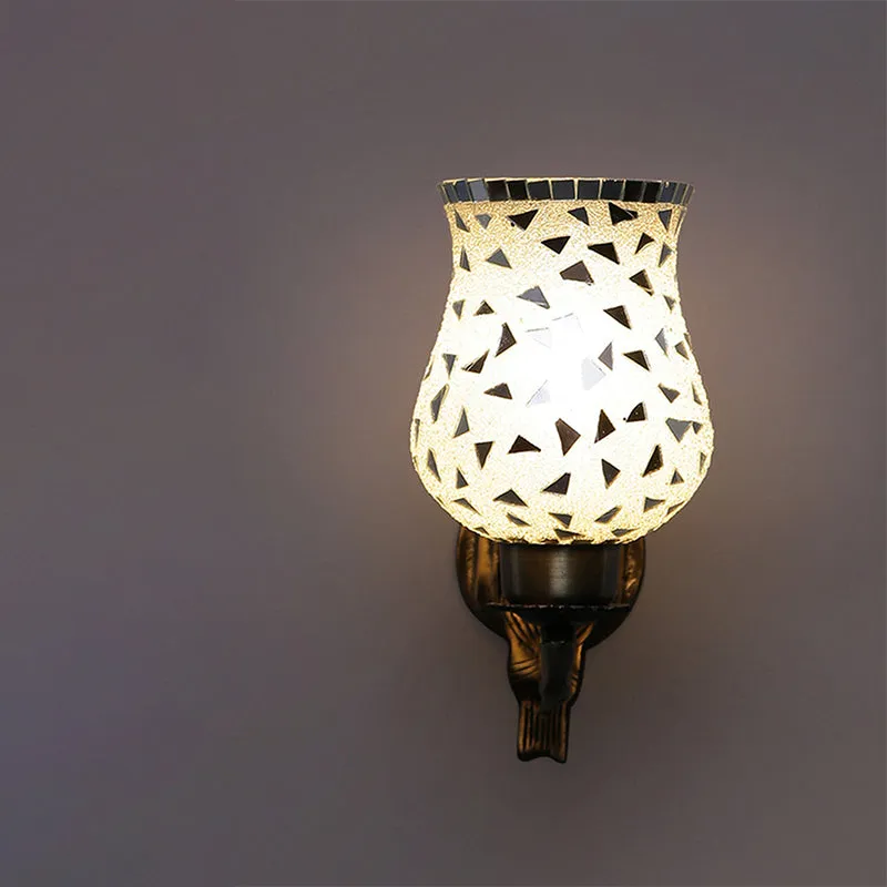 Asta Ziada Mosaic Glass & Metal Wall Lamp media 5