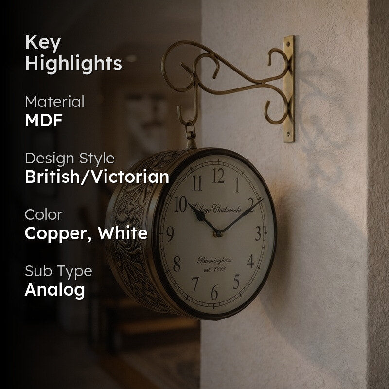 Blooming Hours Wood Wall Clock media 2