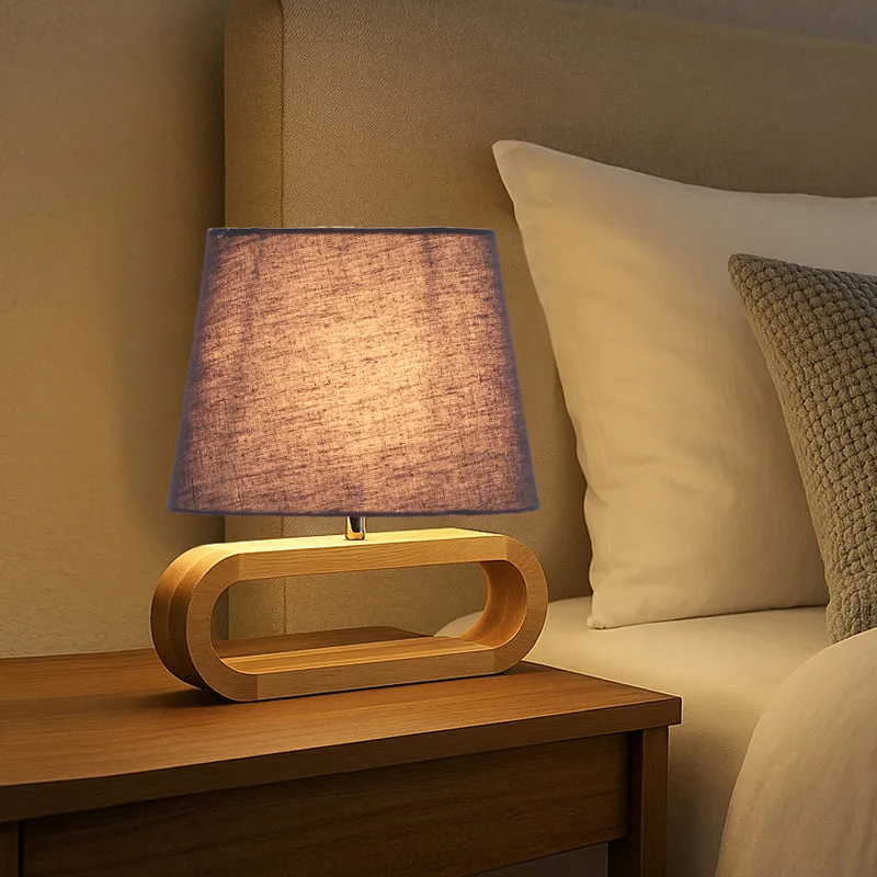 Cotin I Curve Cotton Table Lamp - Grey,Brown media 3