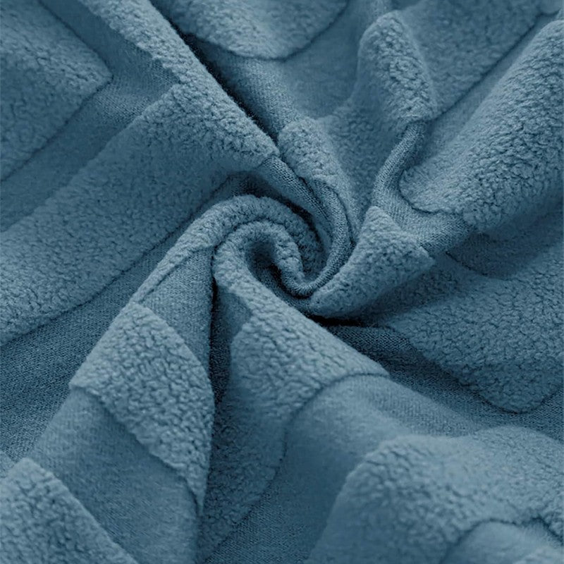 Diamante Jacquard Chair Cover (Blue) - Set Of Four media 5