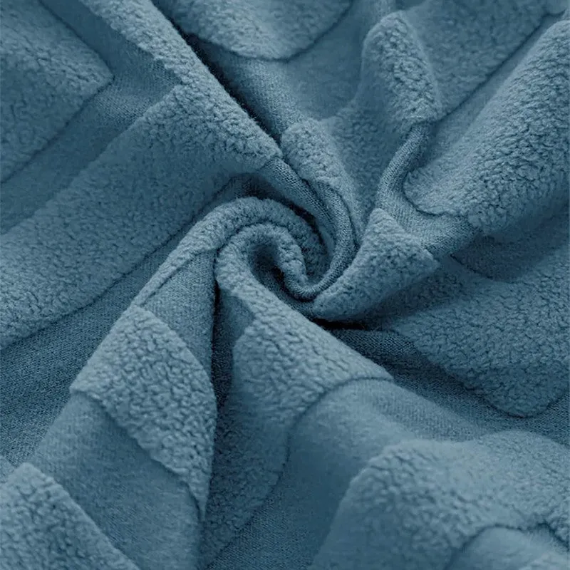 Diamante Jacquard Chair Cover (Blue) - Set Of Four media 5