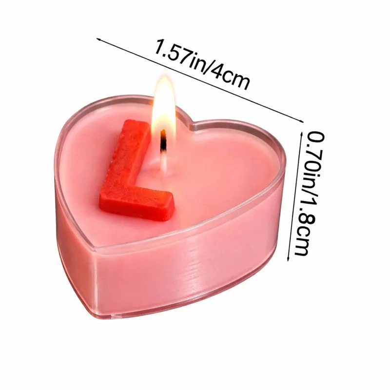 Heart Flame Scented Candles With Greating Card media 10