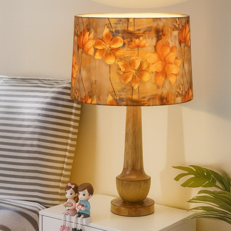 LightCrest Wooden Table Lamp - Multicolor