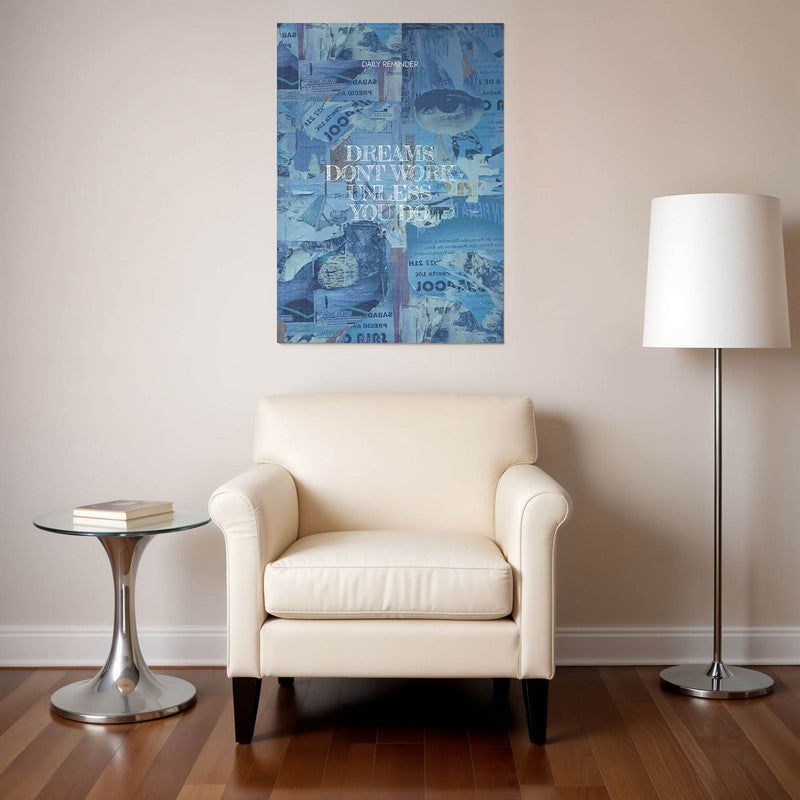 Aqua Reflections Wall Poster