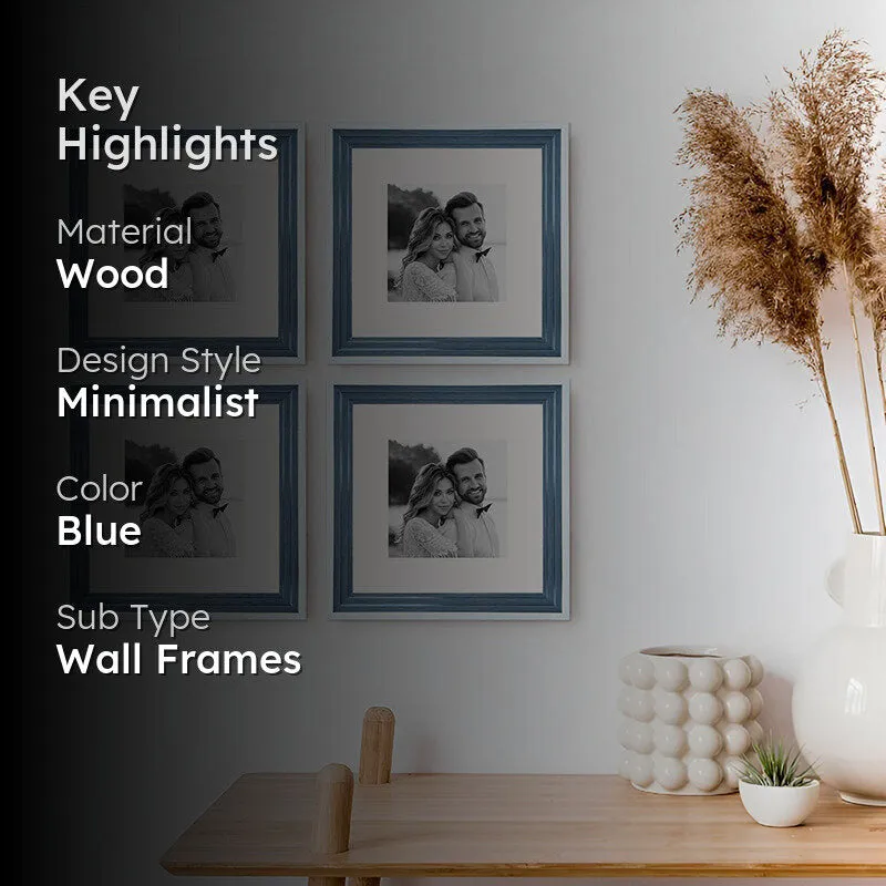 Time & Timber Lite Photo Frame (Blue) - Set Of Four media 2