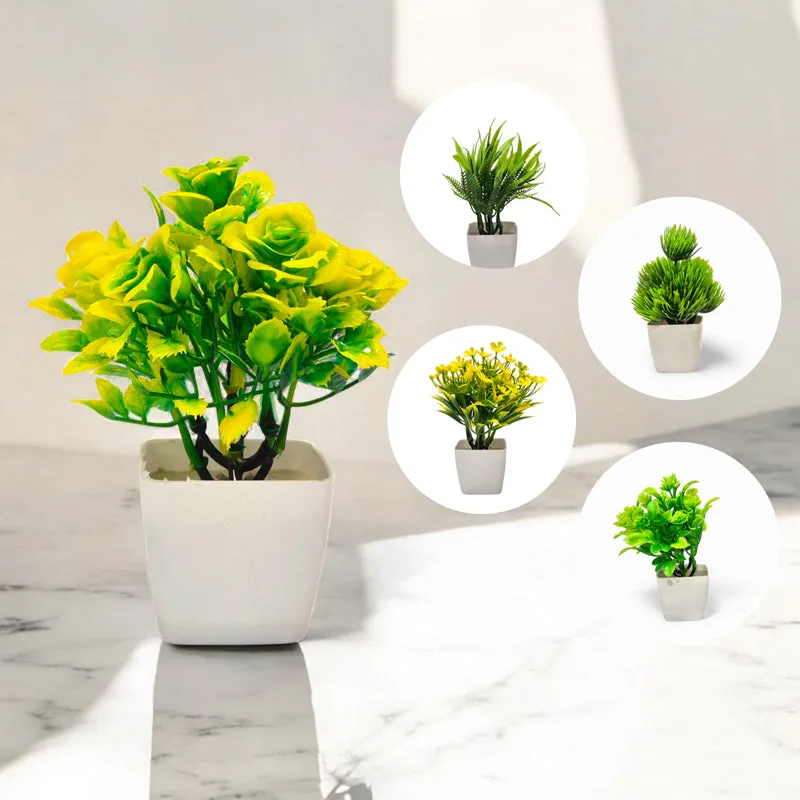 Mod Sprig Artificial Plant With Pot - Set Of Five media 6