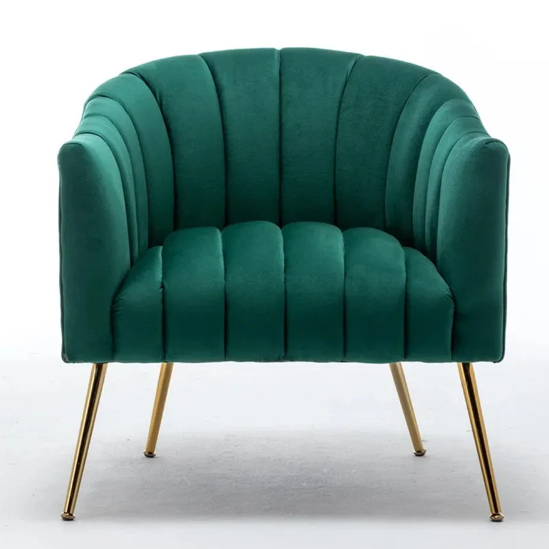 Plaino Neem Wood Accent Chair - Green media 5