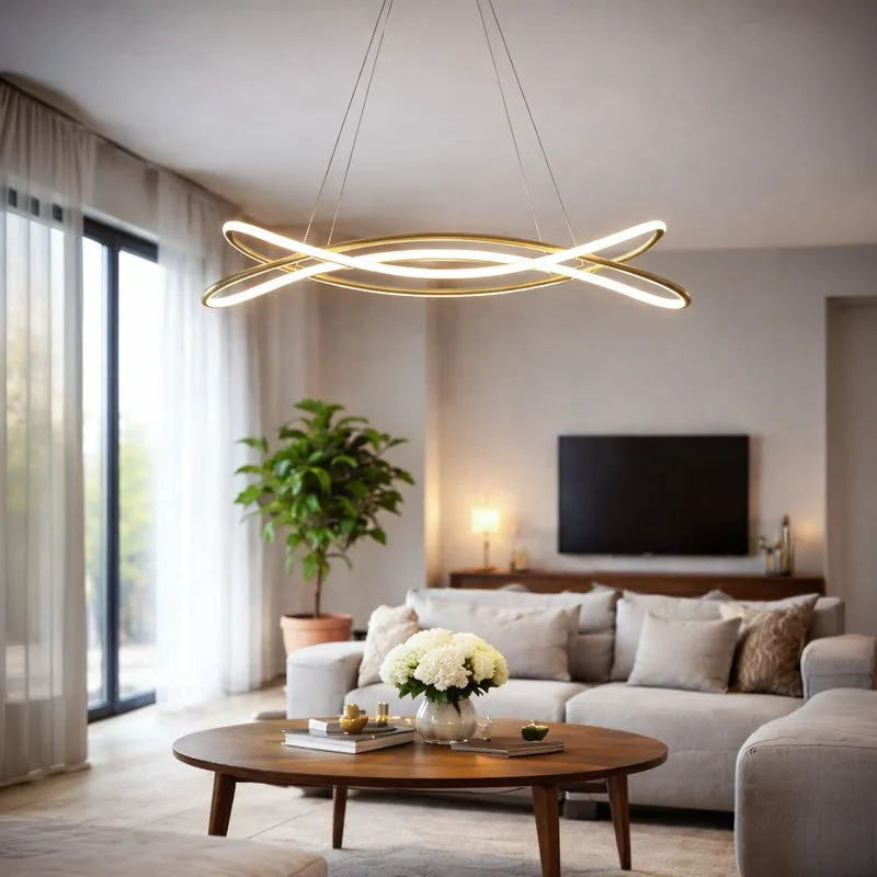 Orbit Sculptural LED Acrylic Ceiling Lamp media 1