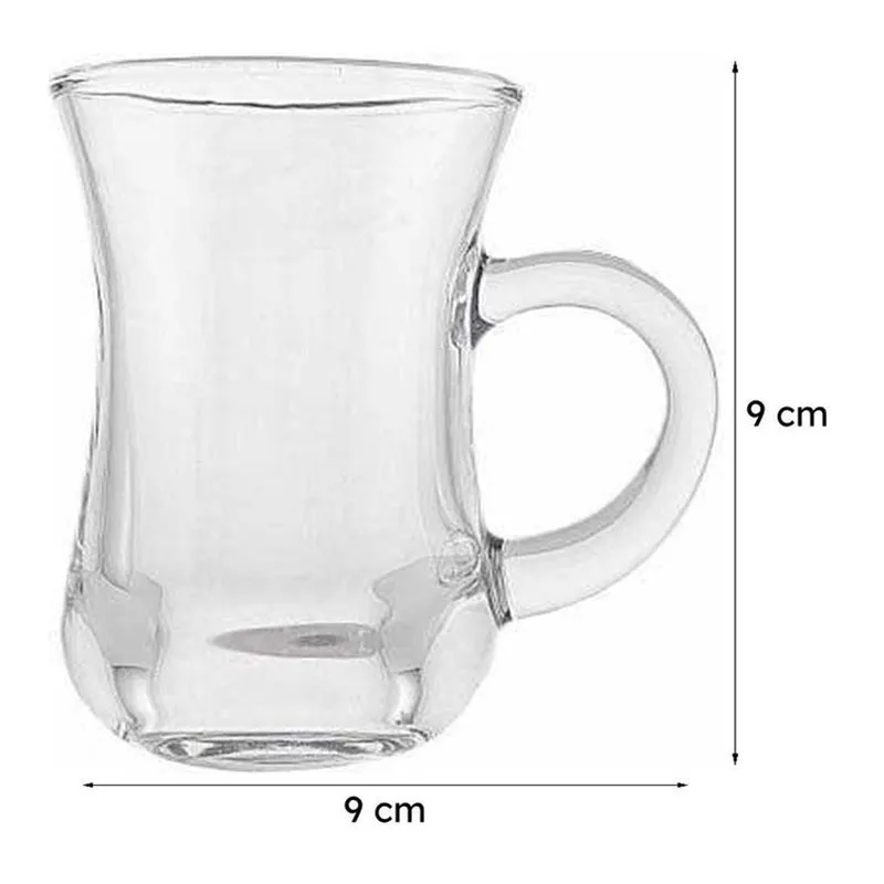 Revatilize Glass Tea Cup (135 mL Each)  -  Set of Six media 7