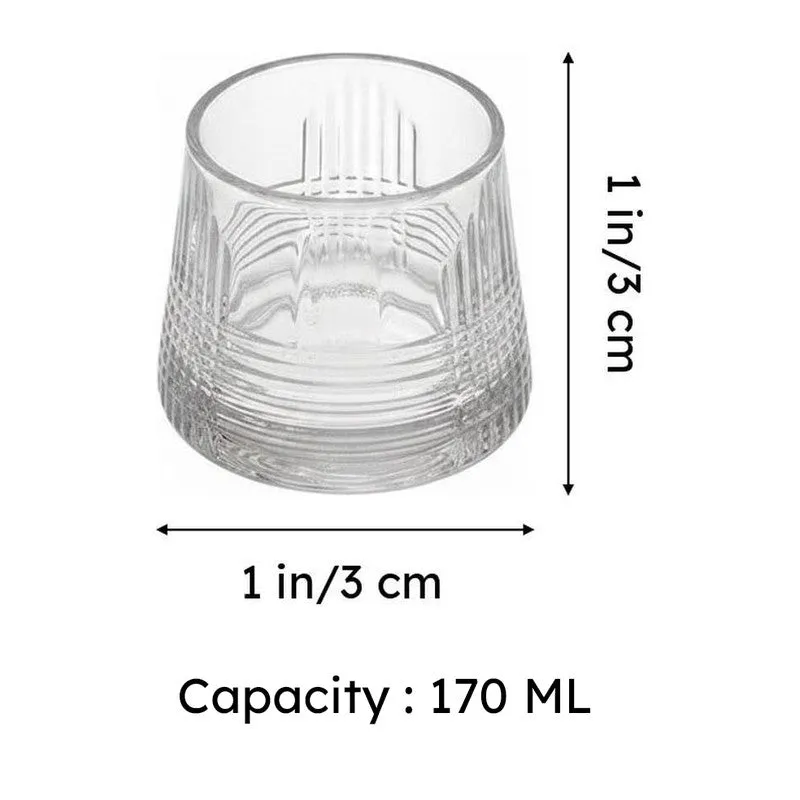 SpinDram Whiskey Glasses (170 mL Each) - Set Of Six media 8