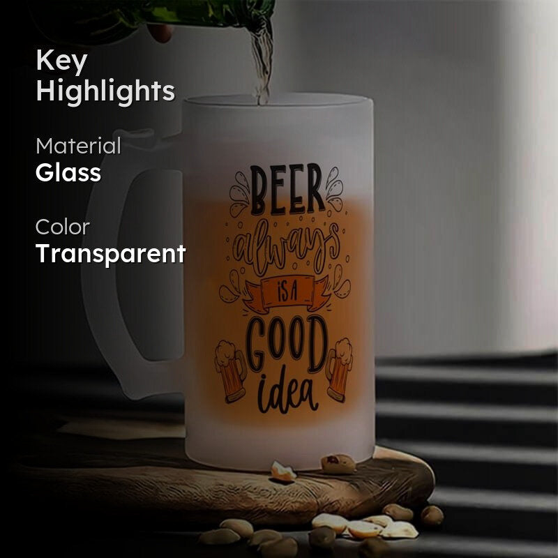 Fuchsia Beer Mug - 350 ML media 2