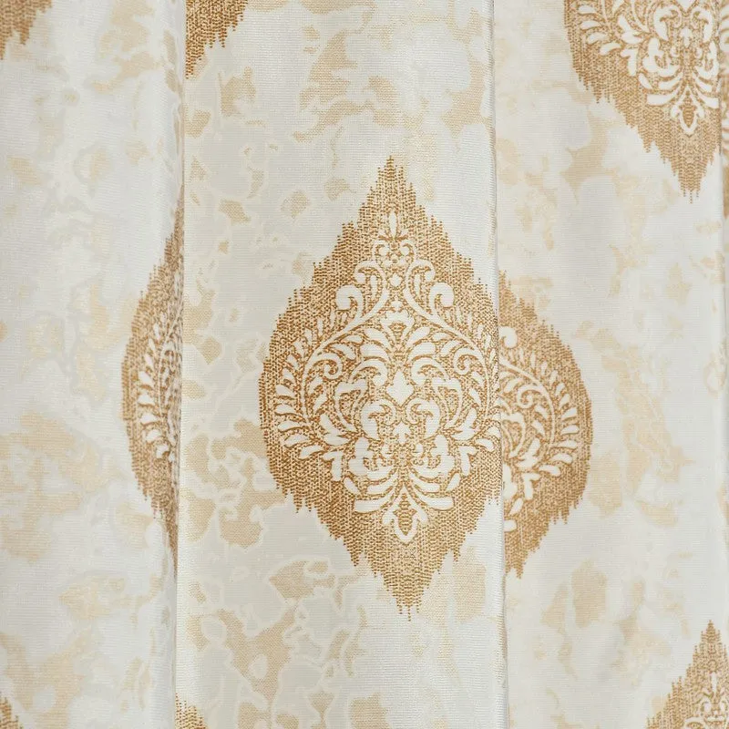 Curtique Printed Curtains (Beige) - Set Of Two media 5