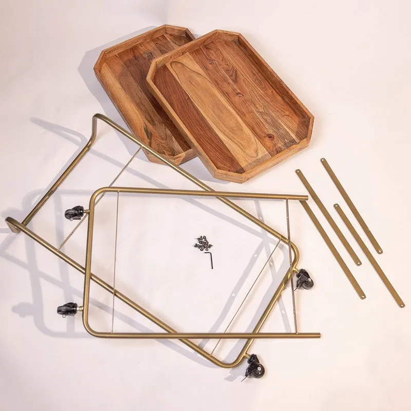 Rustic Trim (Wood,Iron) Cheese Platter - Three Piece Set media 7