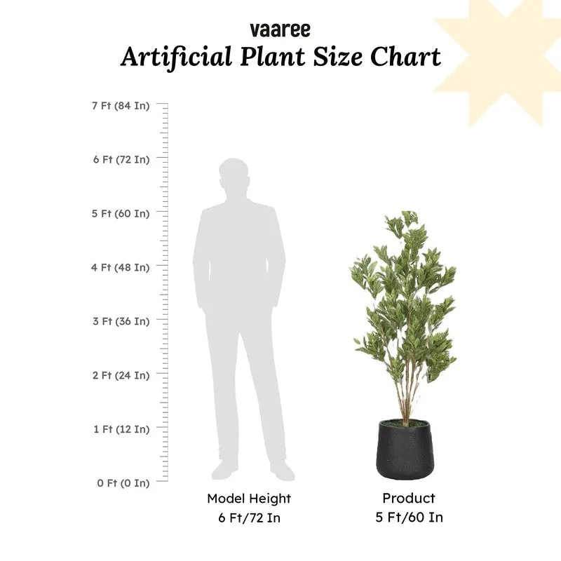 Artificial Gy Croton Leaf Plant Without Pot - 4.9 Feet media 8
