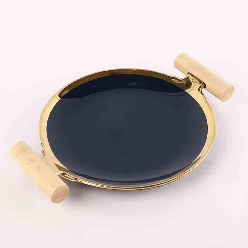 Moonshine Ceramic Platter With Handles - Royal Blue media 5