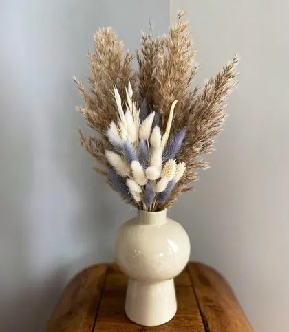 Ceramic · Dried Flowers & Leaves