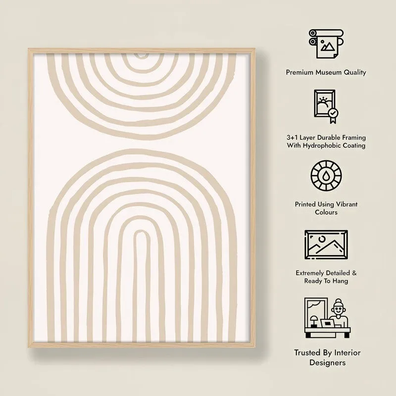 Arc of Balanc Canvas Wall Painting With Brown Frame media 10