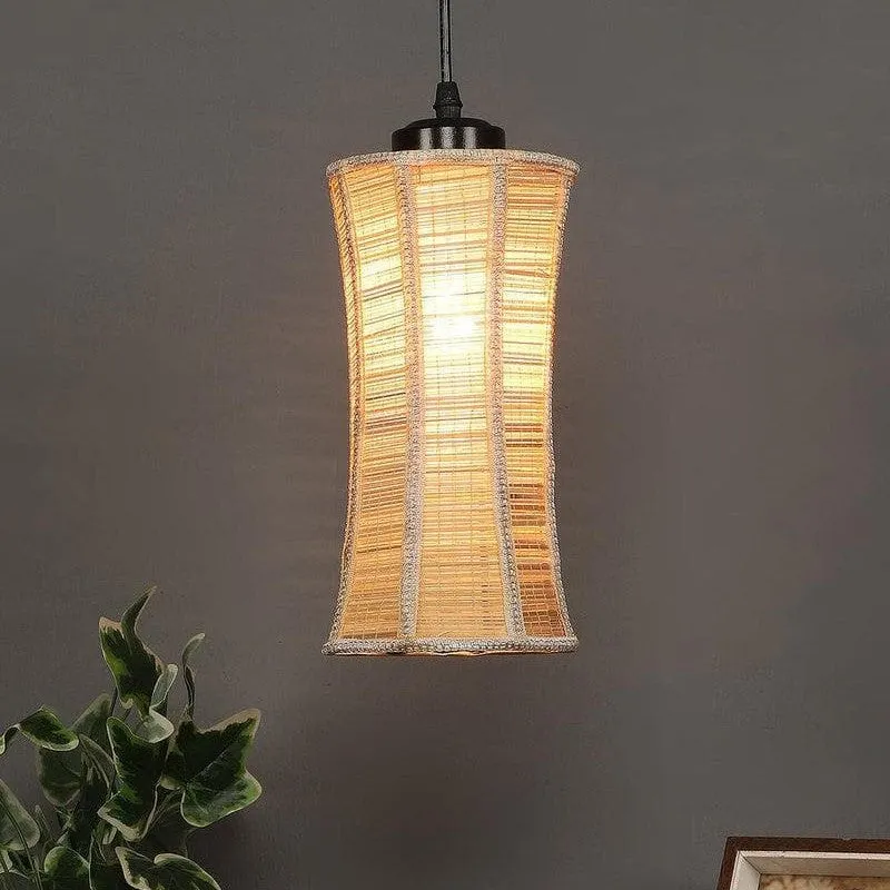 Vintage Bamboo Ceiling Lamp media 3