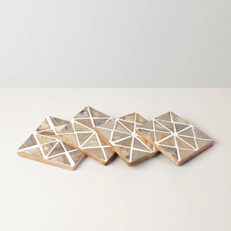 Boro Geometric Coaster - Set Of Four media 1