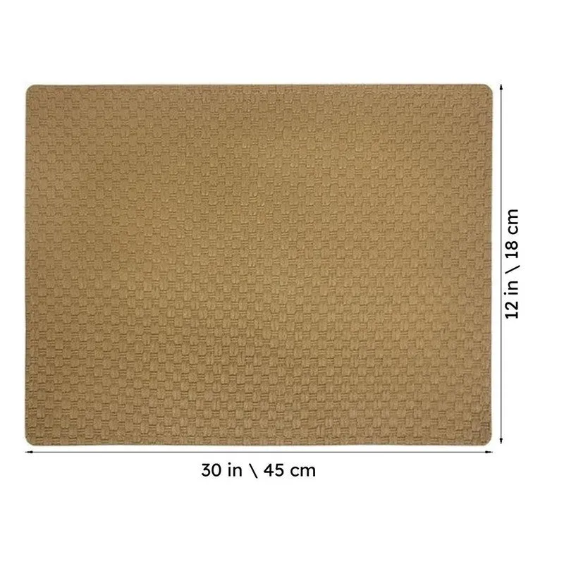 Aureon Brown Rectangle PVC Table Mats - Set Of Two media 6