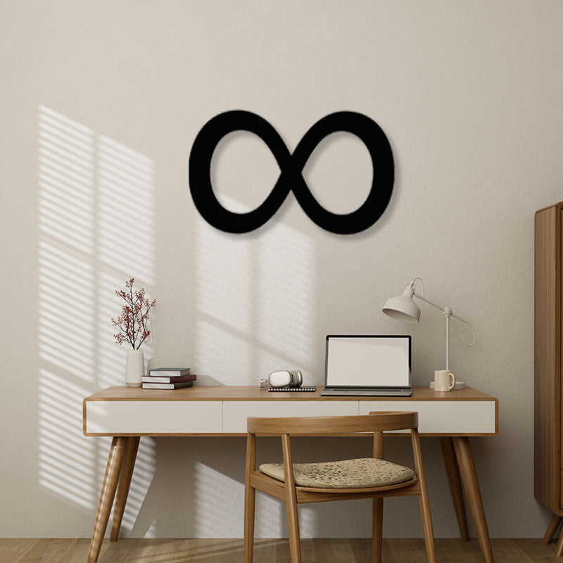 Infinity Symbol Black Iron Wall Accent