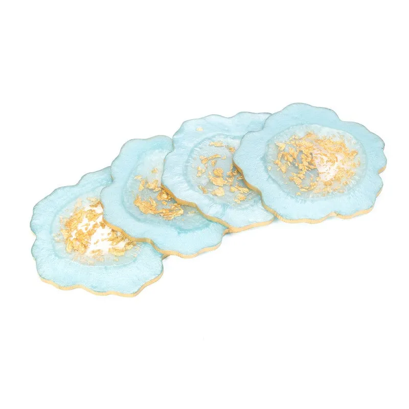 Celeste Crystal Coaster (Light Blue) - Set Of Four media 4