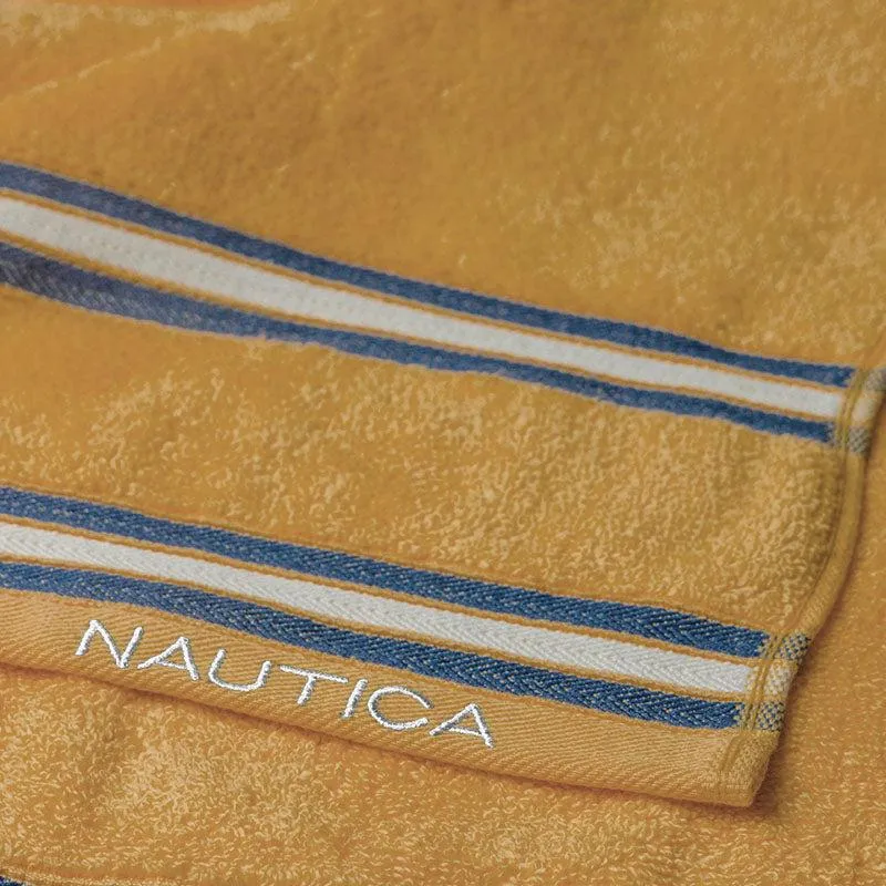 Nautica Dove Dual Down Cotton Hand Towel (Beige, Coral & Burgundy) - Set Of Six media 6